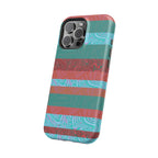 Fractyl MagSafe Compatible iPhone 18 Pro Max Case, Teal Coral Impact-Resistant Magnetic Cover