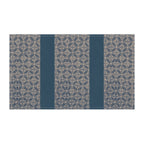 Geometric Navy Stripe Cotton Tea Towel — Modern Farmhouse Kitchen Linen