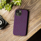 Shockproof Iphone 17 Pro Cover, Purple Geometric Dual-Layer TPU Case, UV-Protected