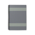 Grey Polka Dot Spiral Notebook – a compact writing notebook featuring a minimal dot pattern, perfect for back to school and everyday journaling. This gray notebook is ideal as a gift for students or as a work planner, offering lined pages for organized notes.