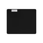 Geometric Teal Desk Mat — Large Patterned Mousepad for Office & Gaming, gaming desk mat underside showing the textured black rubber grip and stitched edge