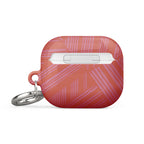 Rear view of the Case for AirPods® showing the charging access cutout and silver carabiner; functional airpods gen 2 case with carabiner.