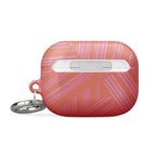 Rear view of the Case for AirPods® with charging access visible beneath the protective cover and a metal carabiner; convenient airpods gen 2 case with carabiner.