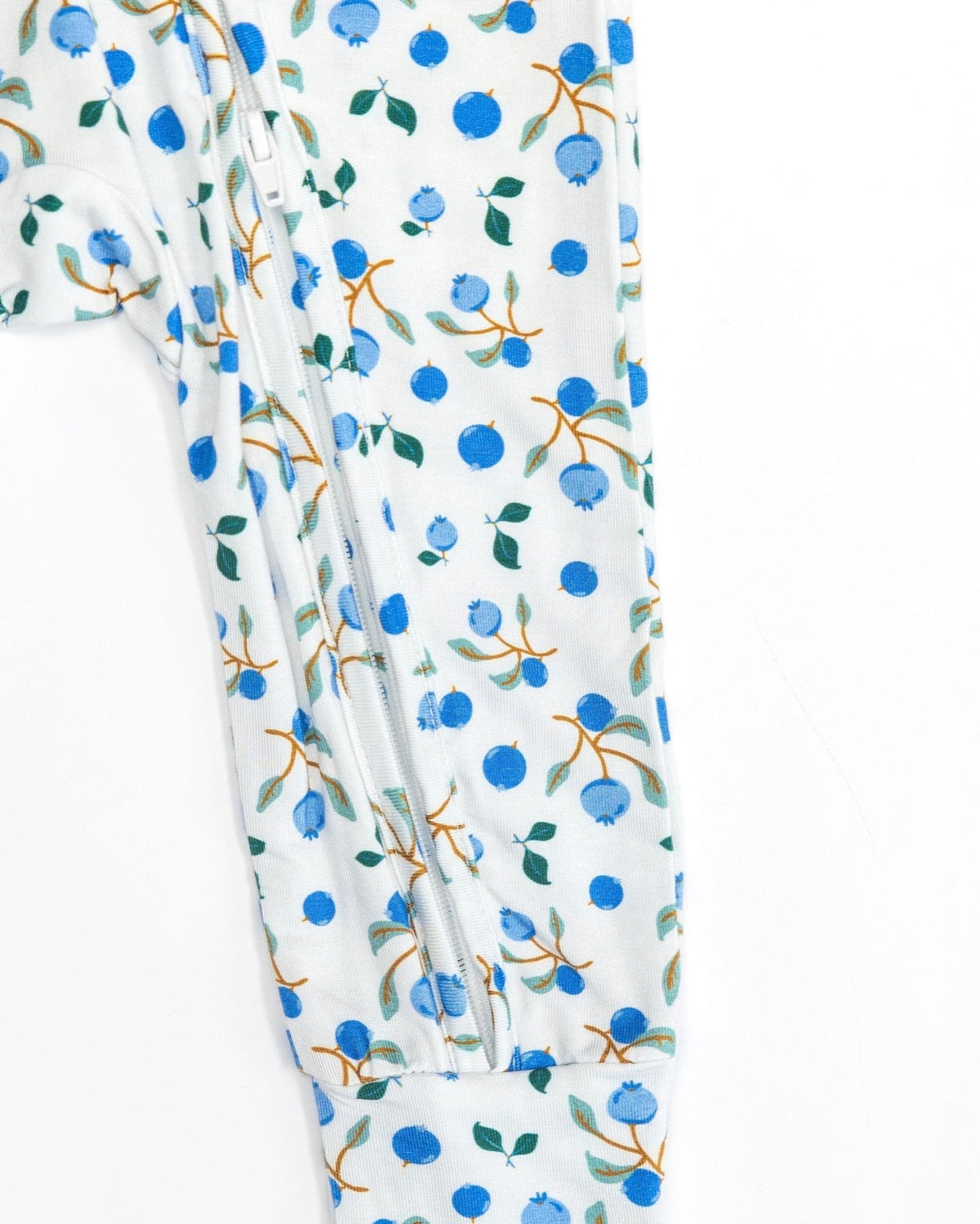 Blueberry Bamboo Baby Pajamas – Zipper Footie