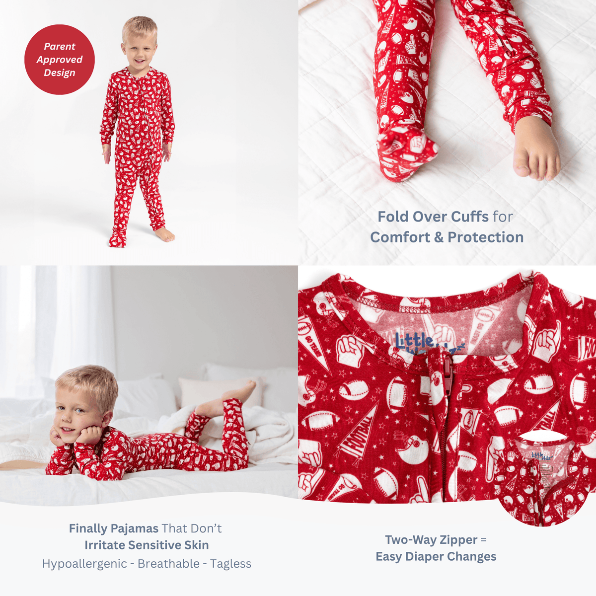 Jungle Bamboo Toddler Pajamas – Romper