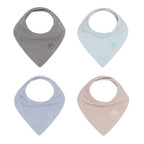 Stormy Muslin Bandana Bibs Set (4-Pack)
